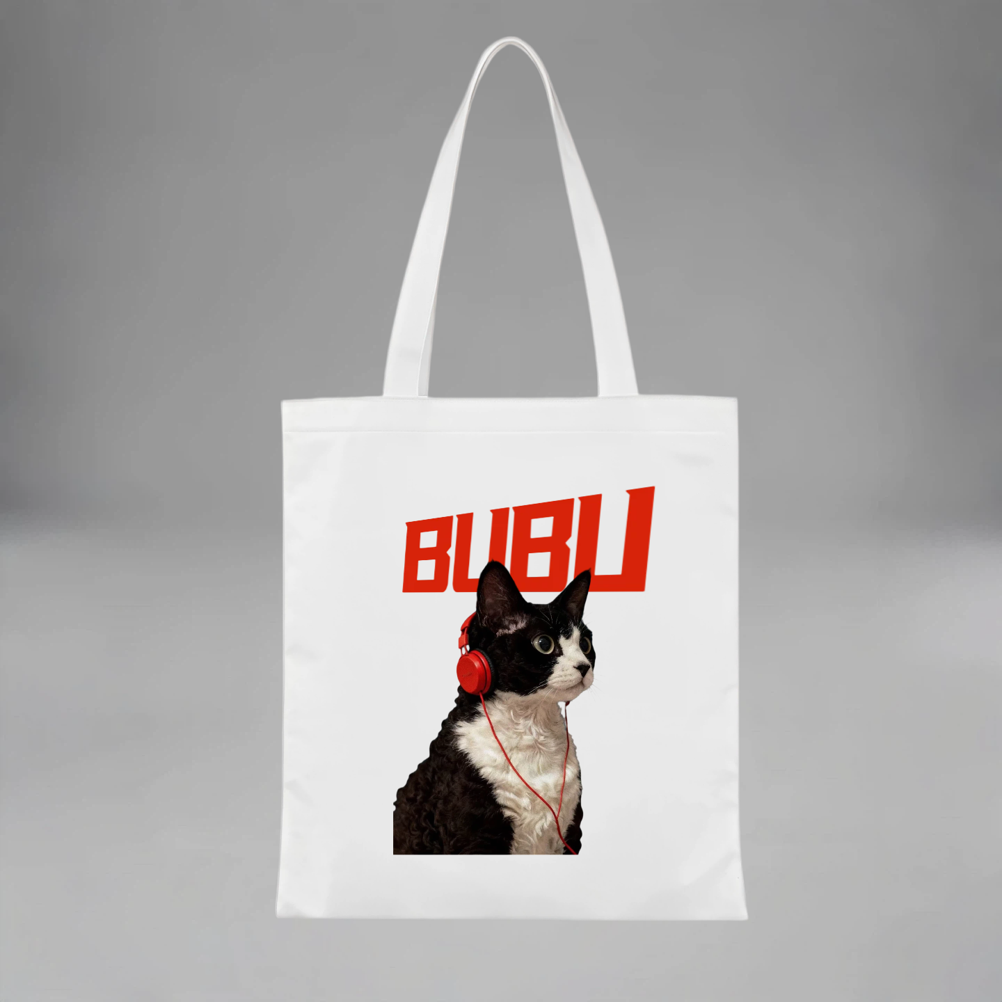 Personalized Pet Portrait Canvas Bag • Custom Gift