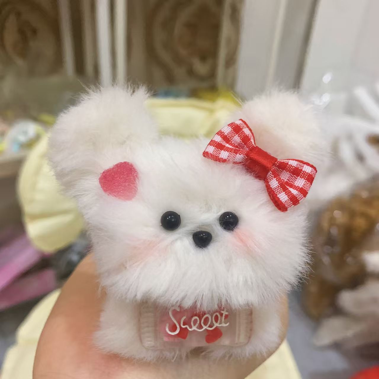 【在庫あり完成品】かわいいリアルな回転式子犬&子猫ぬいぐるみ - ガールフレンドや女の子の友達へのプレゼントに最適