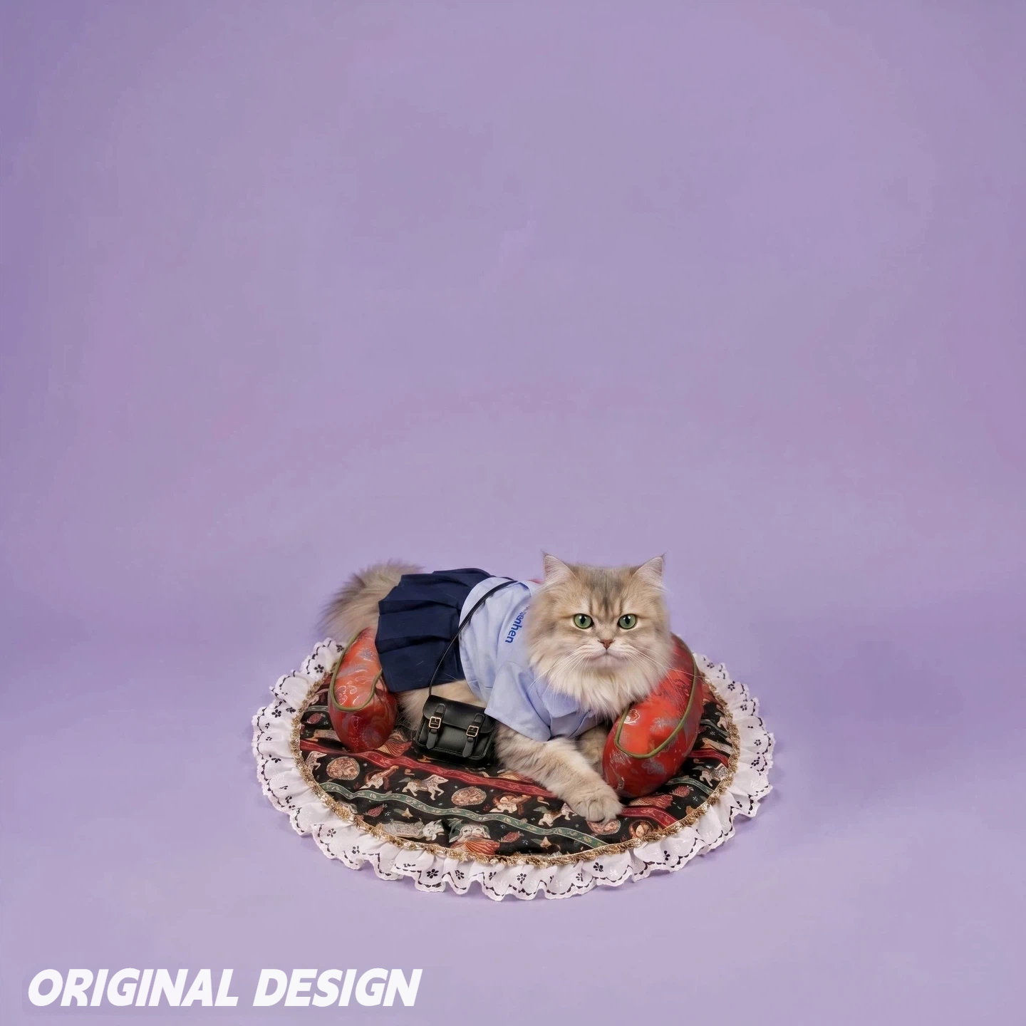 Crescent Pet Lounge Bed | PET ARTIST