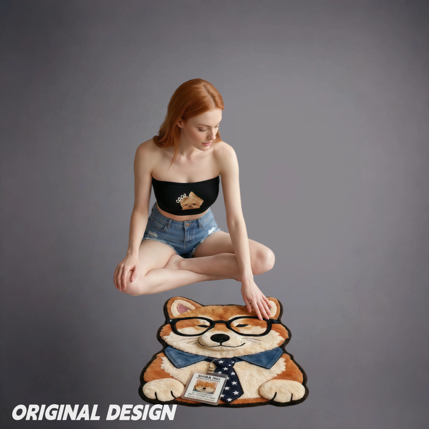3D Illusion Animal Rug – Cartoon Shaped Irregular Area Rug for Room Decor & Optical Illusion Design