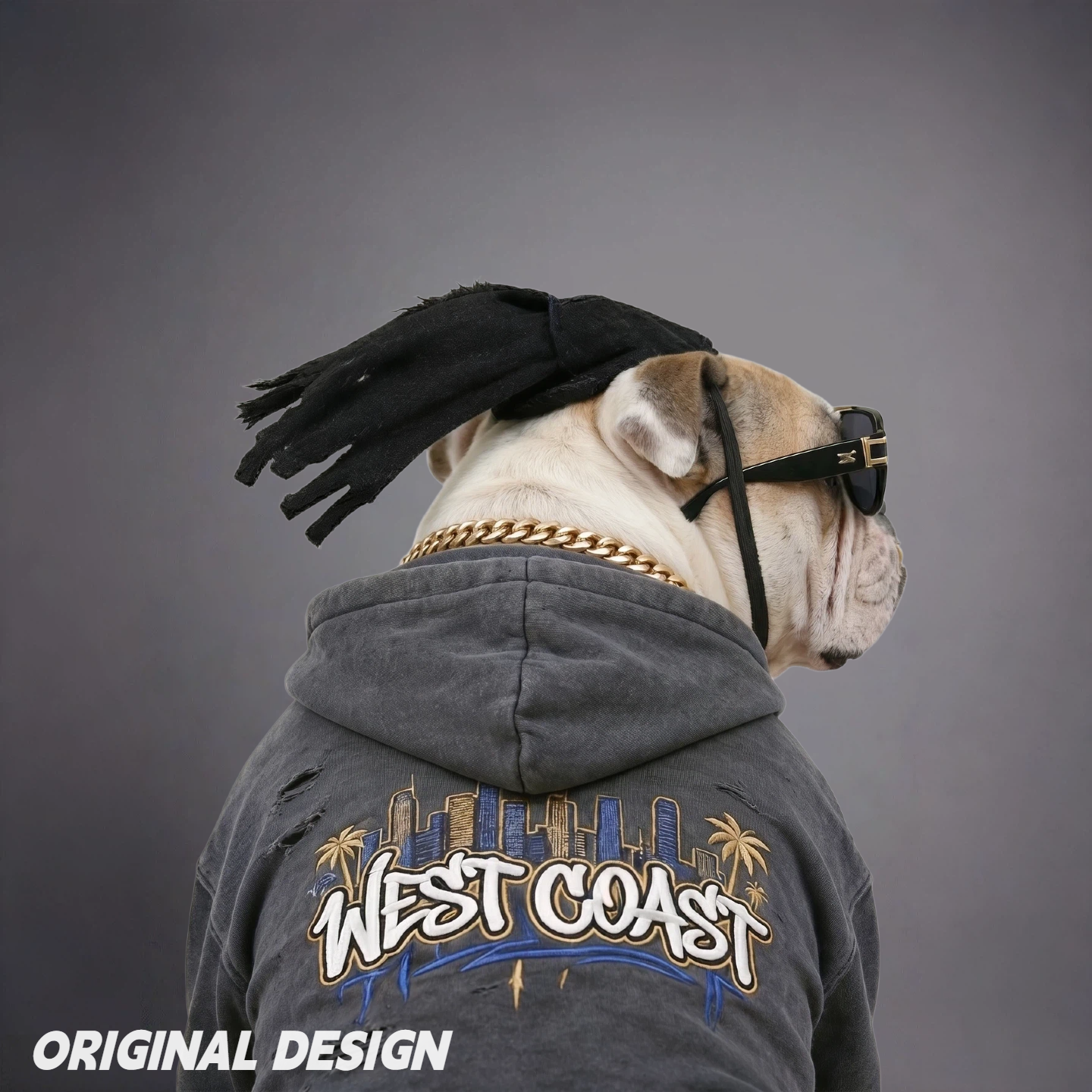 Pet Dreadlock Wig for Dogs & Cats – Funny Braided Costume Hairpiece for Cute Photos & Dress-Up