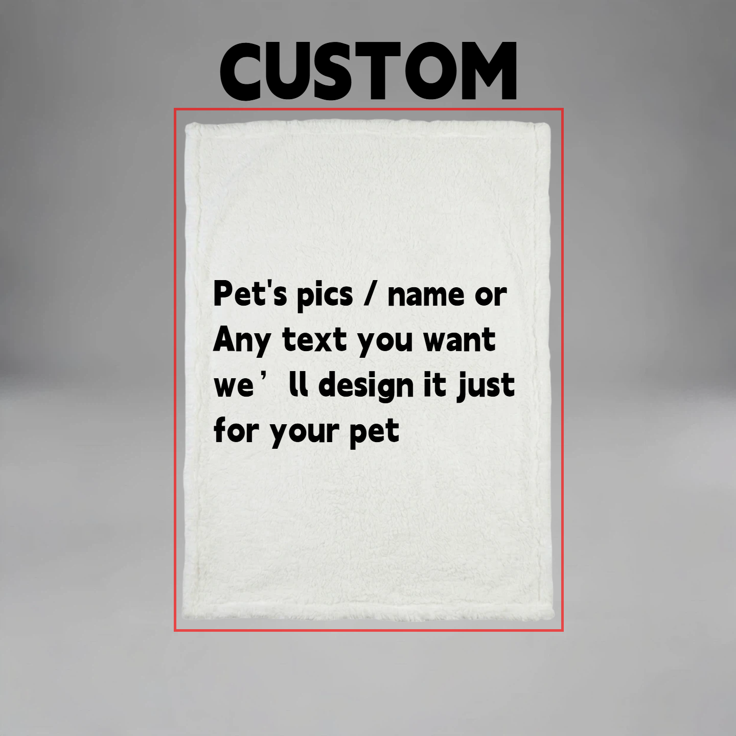 Personalized Pet Portrait Blanket | PET ARTIST