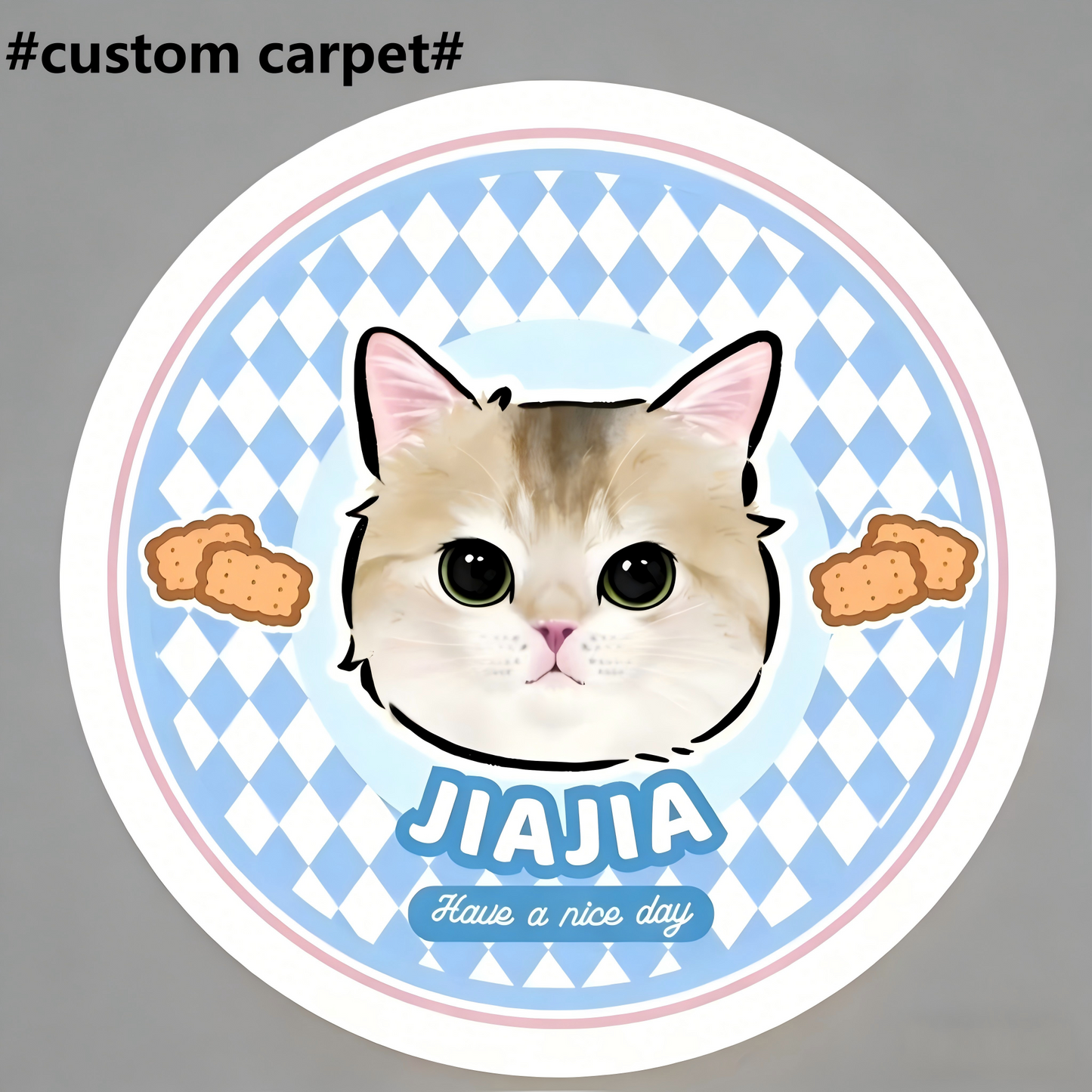 Custom-designed pet rugs, DIY cat and dog bedside blankets, and holiday gifts.