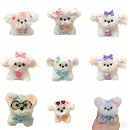 【在庫あり完成品】かわいいリアルな回転式子犬＆子猫ぬいぐるみ - ガールフレンドや女の子の友達へのプレゼントに最適