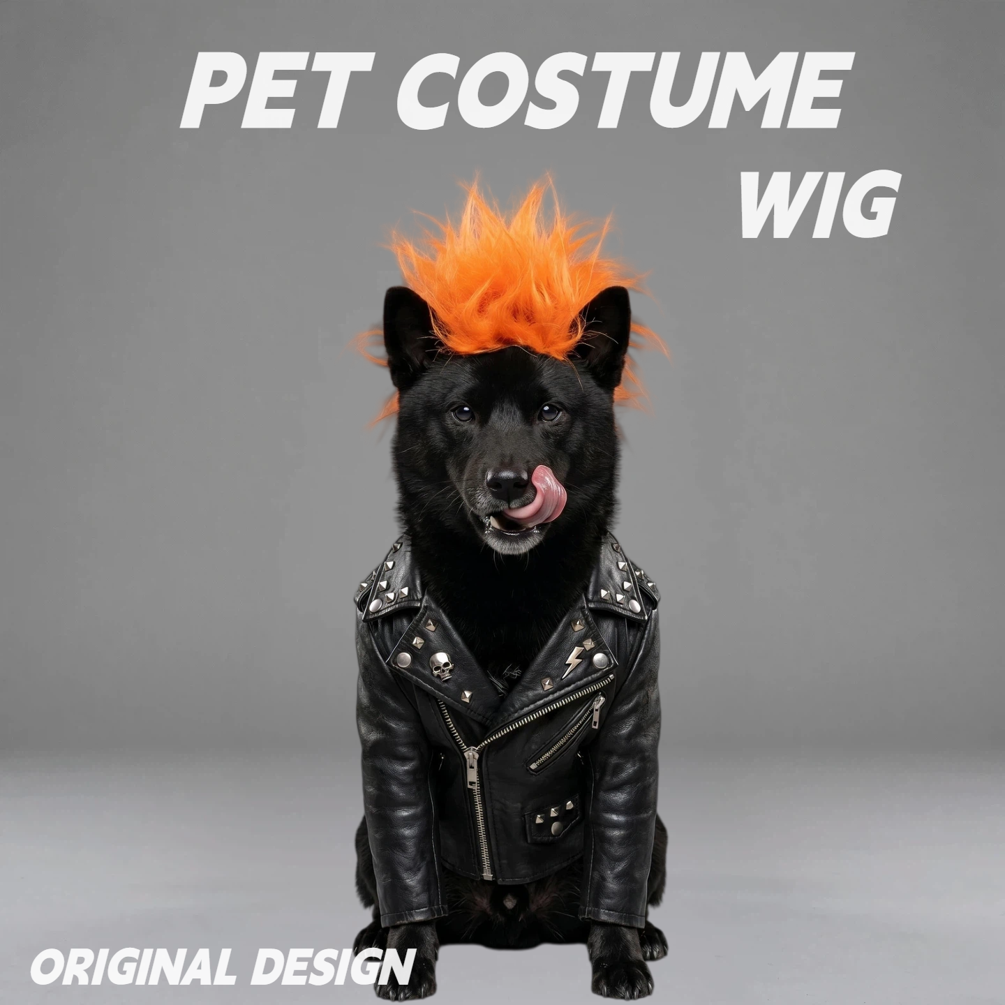 Mohawk Pet Wig for Dogs & Cats – Funny Punk Style Costume Hairpiece for Cute Photos & Dress-Up