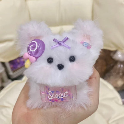 【在庫あり完成品】かわいいリアルな回転式子犬＆子猫ぬいぐるみ - ガールフレンドや女の子の友達へのプレゼントに最適