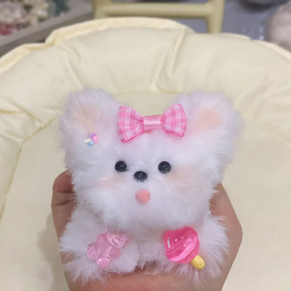 【在庫あり完成品】かわいいリアルな回転式子犬＆子猫ぬいぐるみ - ガールフレンドや女の子の友達へのプレゼントに最適
