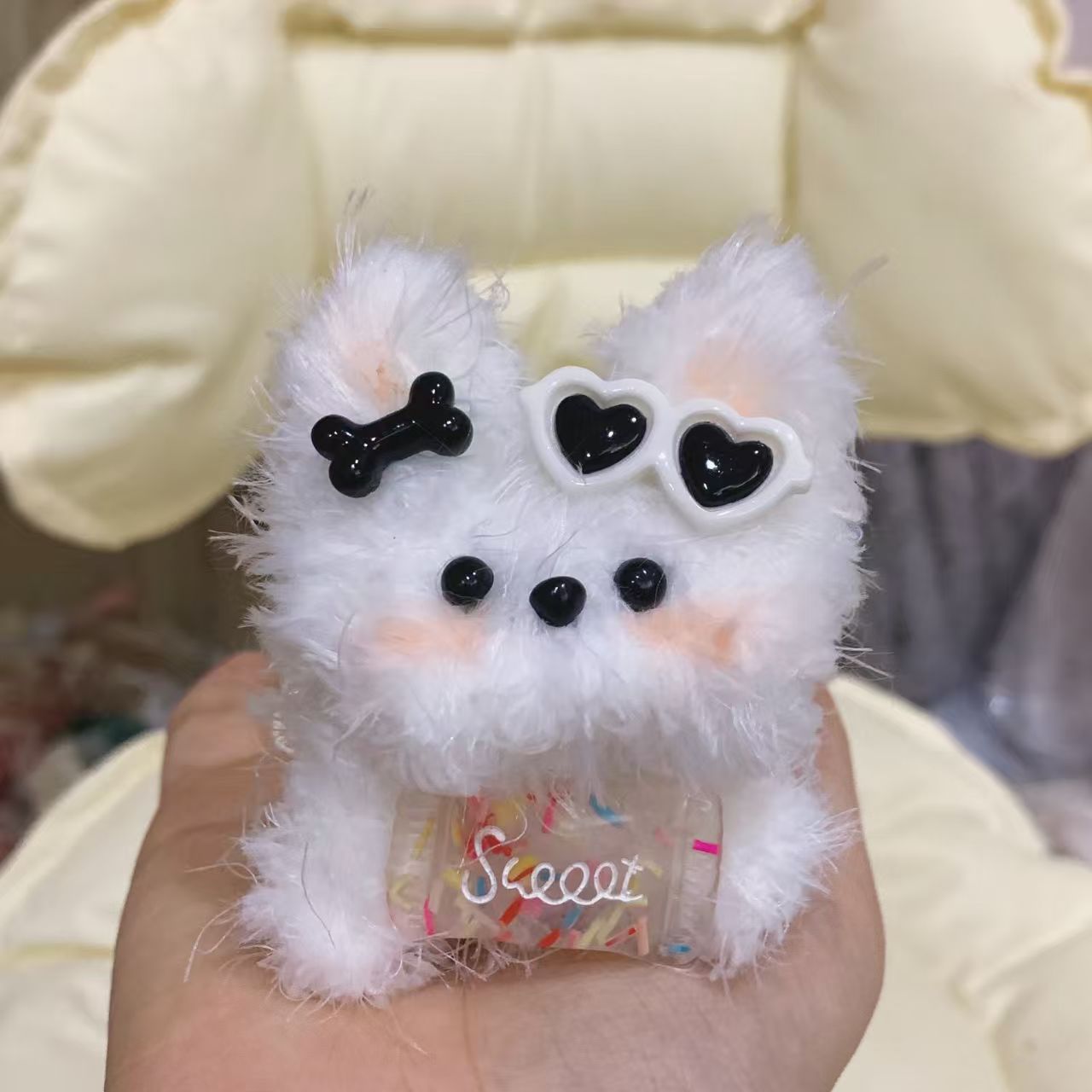 【在庫あり完成品】かわいいリアルな回転式子犬＆子猫ぬいぐるみ - ガールフレンドや女の子の友達へのプレゼントに最適