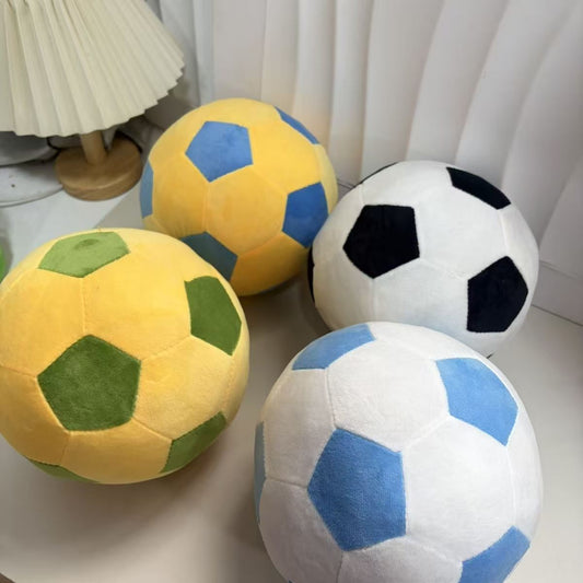 Football Plush Pillow Mascot | Ball Shaped Stuffed Toy Gift for Kids