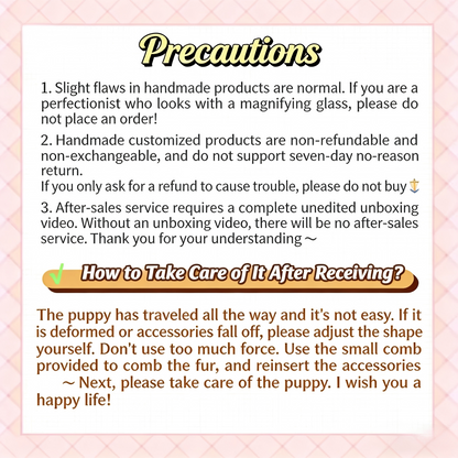 【在庫あり完成品】かわいいリアルな回転式子犬＆子猫ぬいぐるみ - ガールフレンドや女の子の友達へのプレゼントに最適