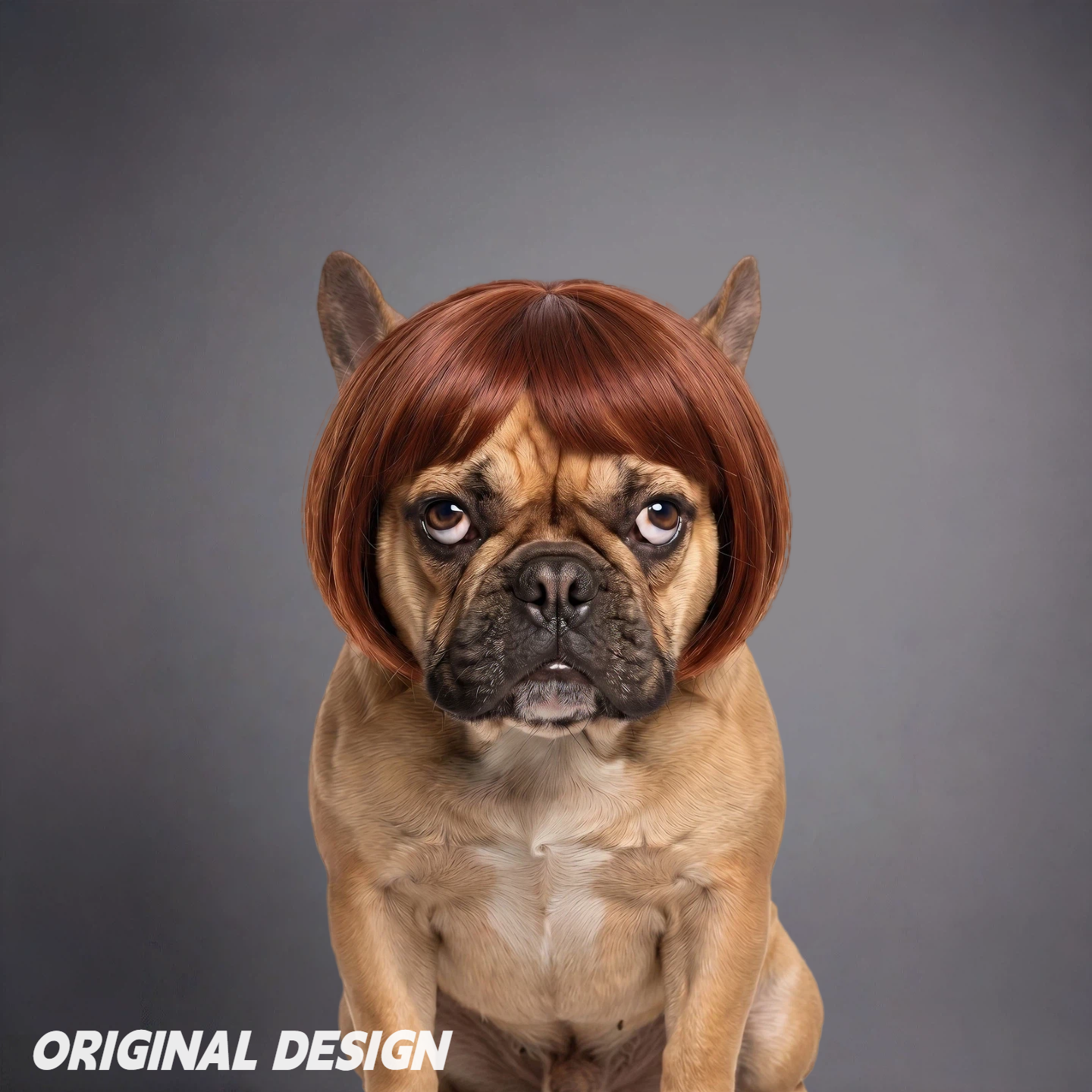 Pet Bob Wig for Dogs & Cats – Funny Short Hair Costume Hairpiece for Cute Photos & Dress-Up
