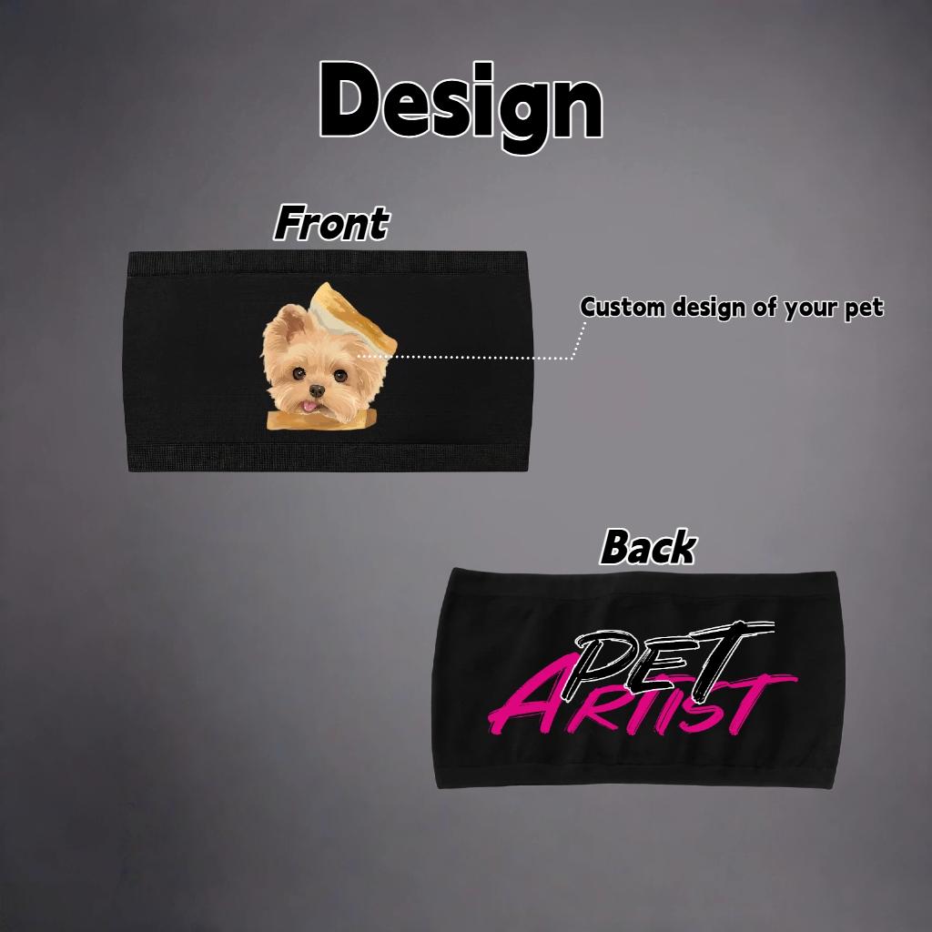 Custom Pet Tube Top Personalized Dog & Cat Photo Bandeau Top, Soft Stretch Strapless Crop Top for Women, Cute Gift for Pet Lovers
