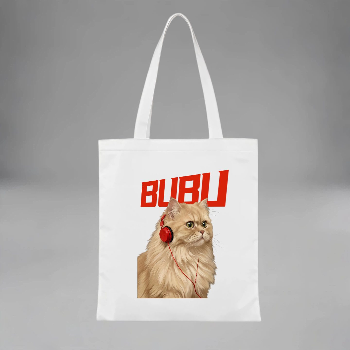 Personalized Pet Portrait Canvas Bag • Custom Gift