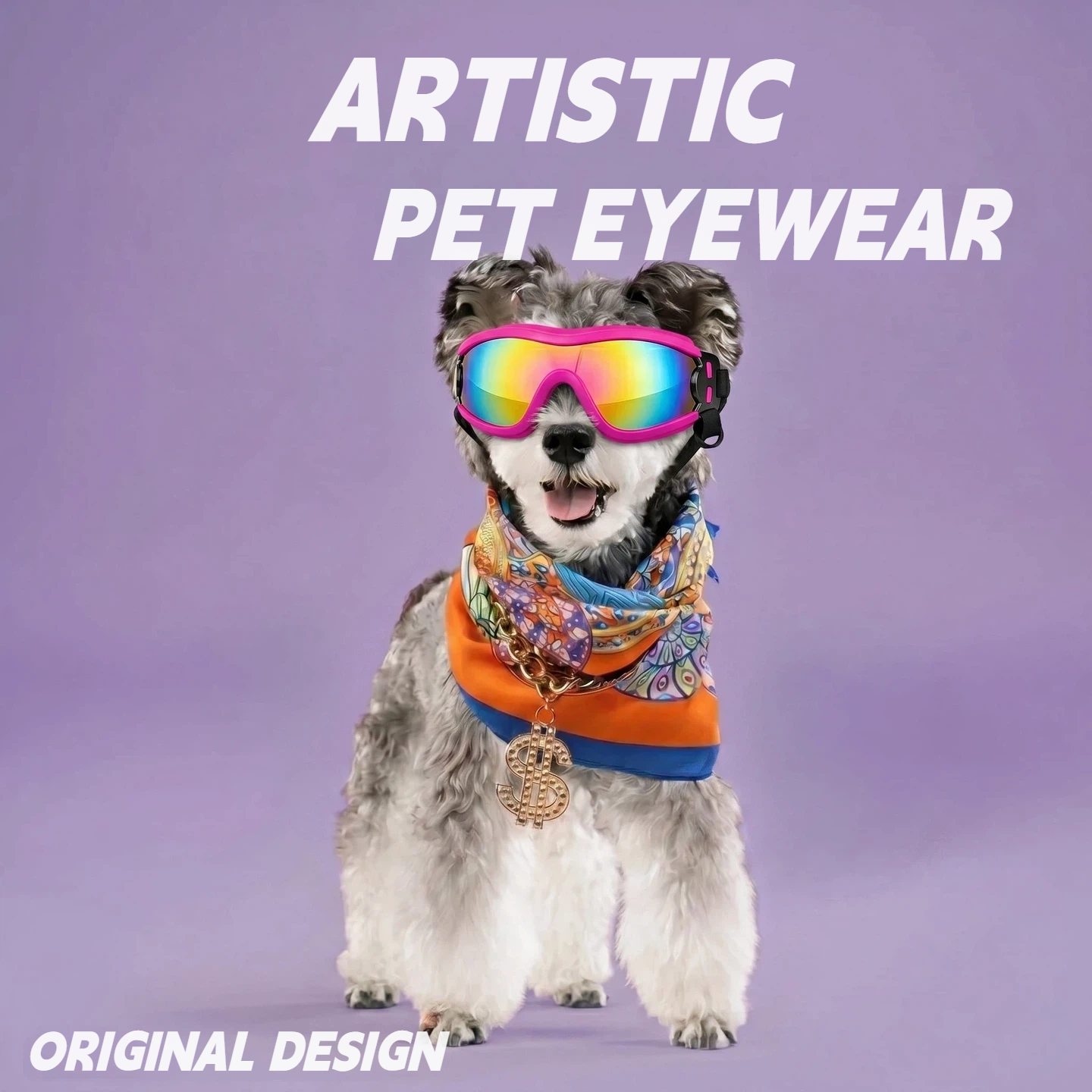 Prism Dog Goggles – Rainbow Mirror | PET ARTIST