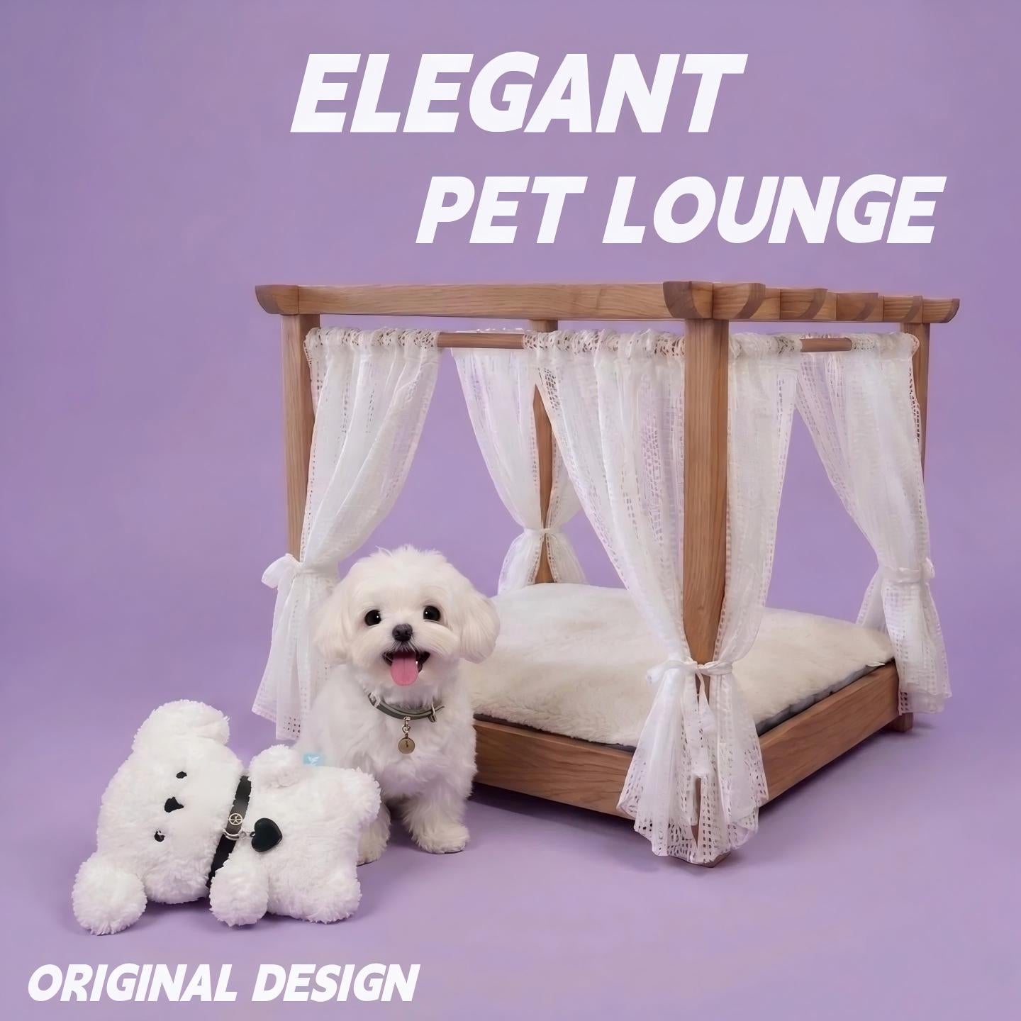 The Rustic Wooden Pergola Pet Lounge for Dogs & Cats