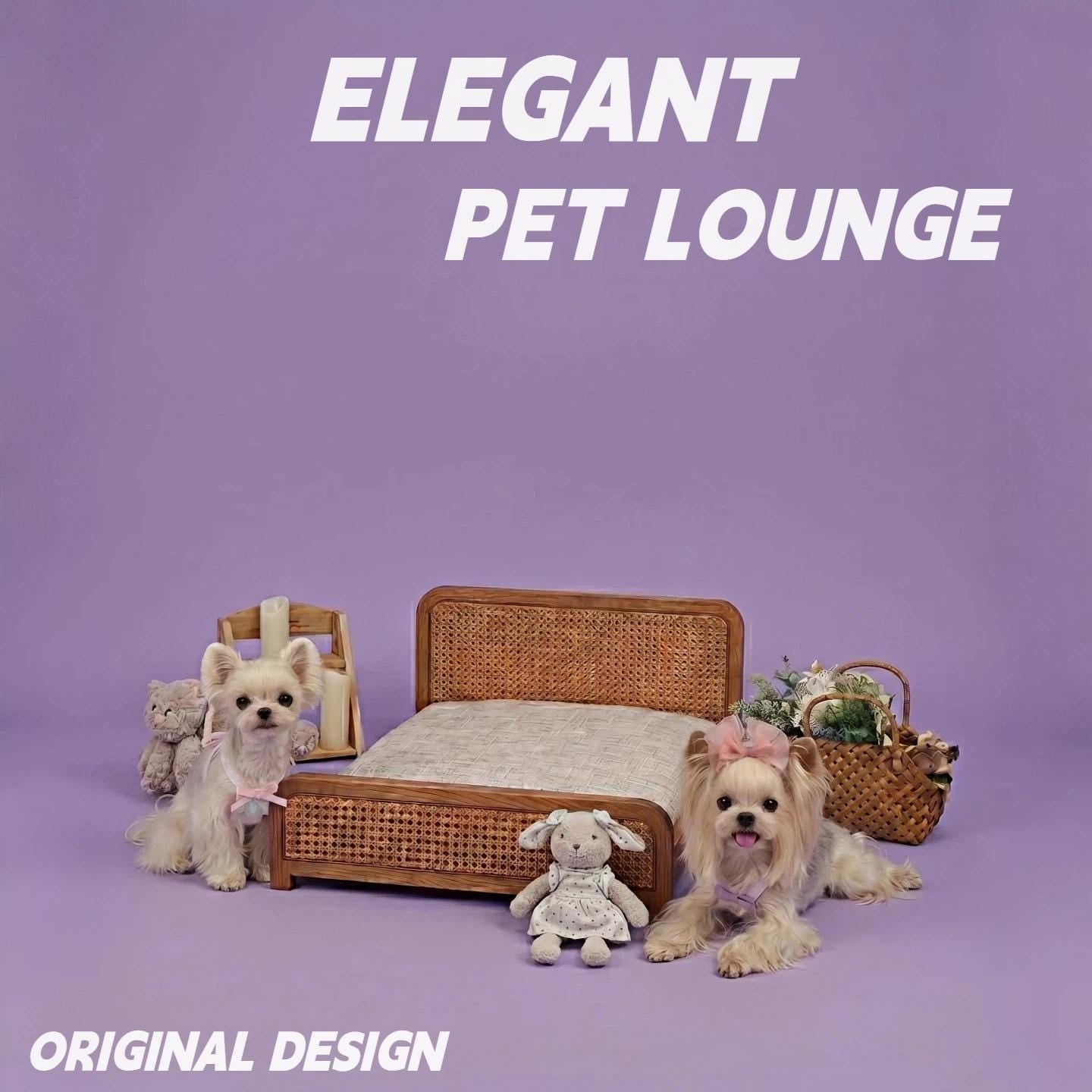 The Mid-Century Modern Cane Daybed for Dogs & Cats