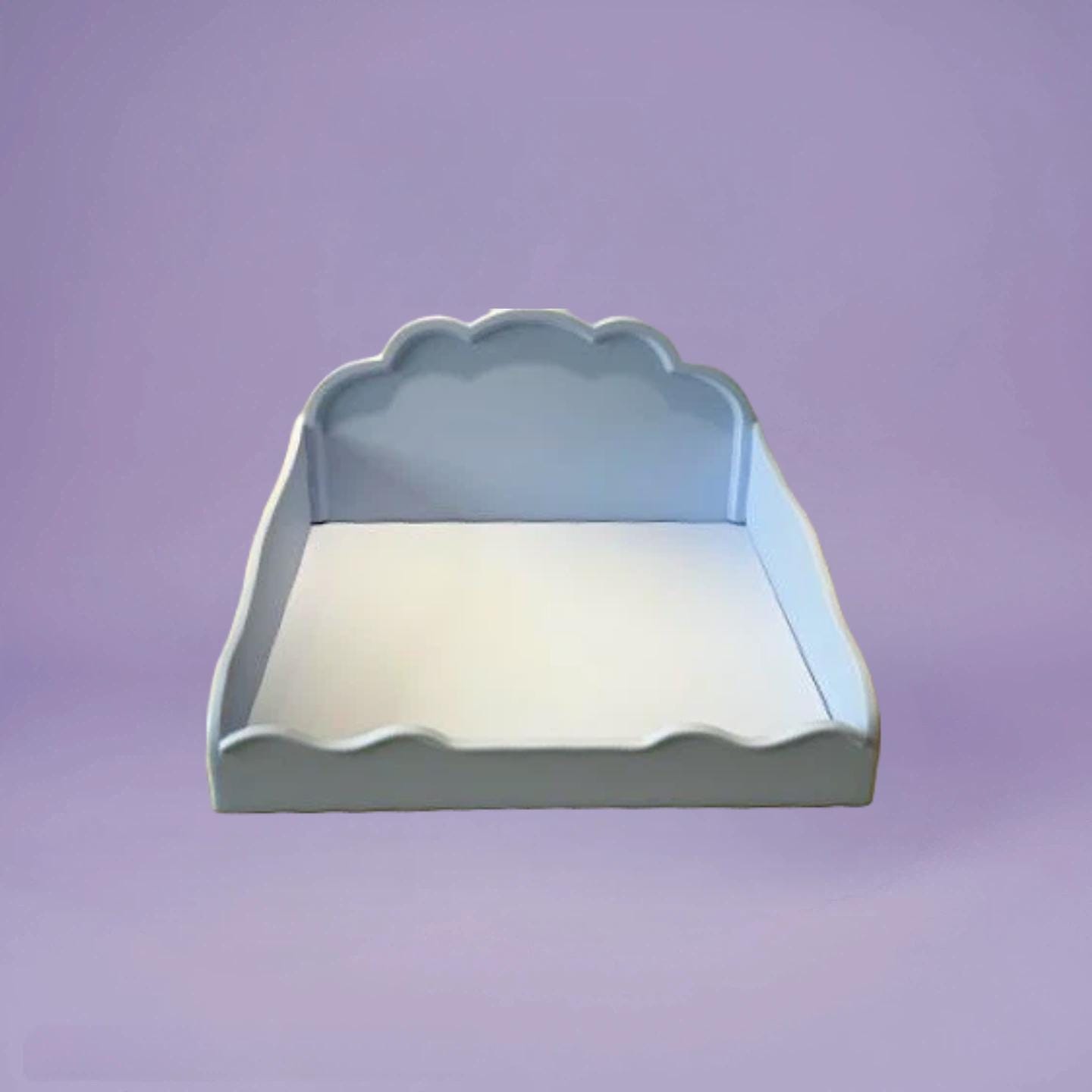 The Regal Princess Satin & Lace Scalloped Pet Daybed for Dogs Cats