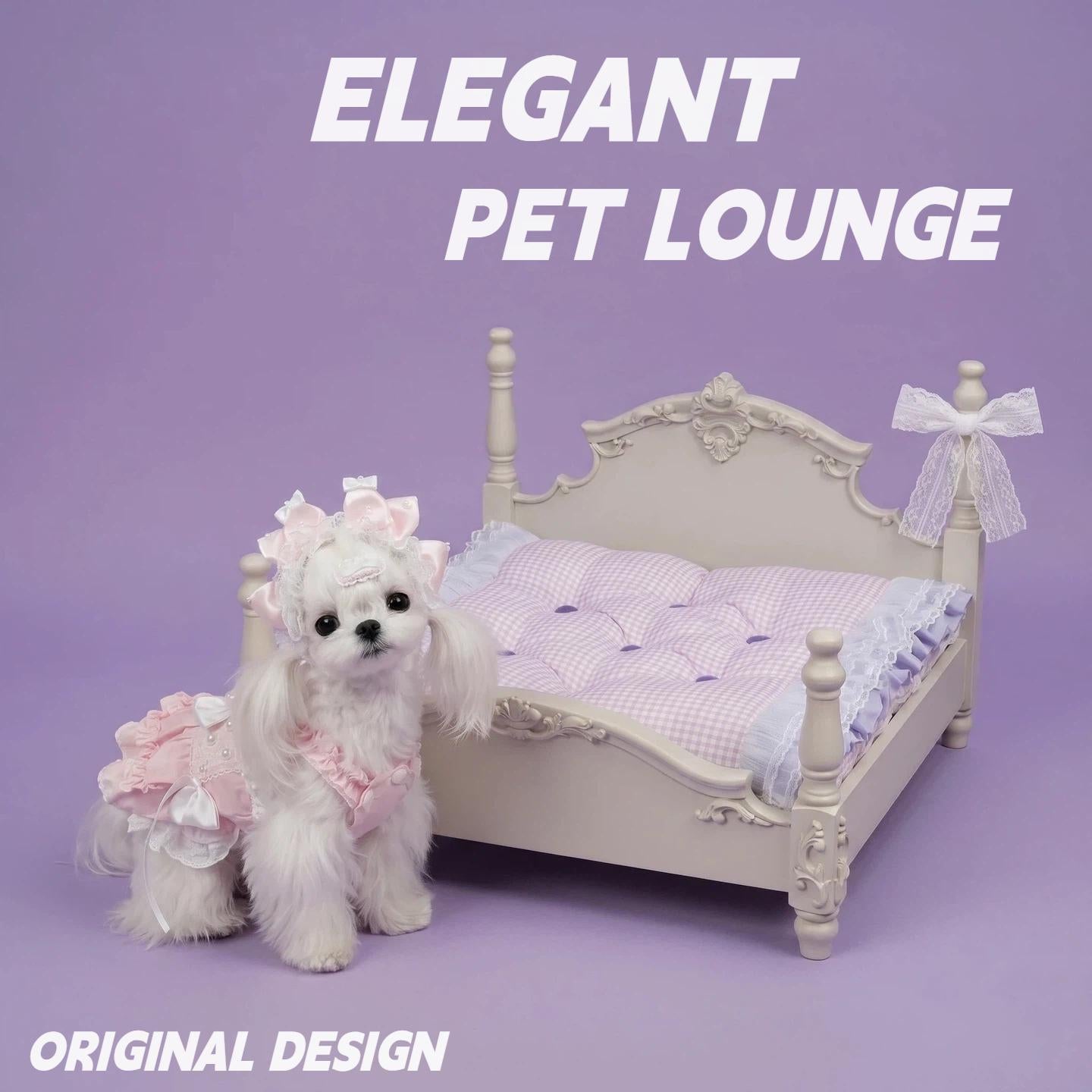The Majestic Versailles Carved Four-Poster Pet Bed For Dogs & Cats